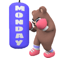Monday Punching Bag Sticker