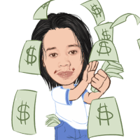 Money Make It Rain Sticker