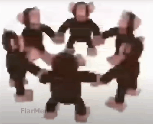 Monkes Spinny Spin Spin Spinning Monkeys GIF
