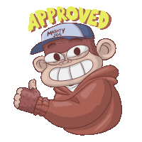Monkey Brown Sticker