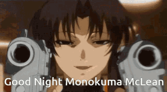 Monokuma Mclean Revy GIF