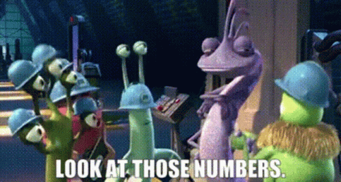 Monsters Inc Look At Those Numbers GIF. This 498 x 266 animated GIF is part of our those are rookie numbers collection. Related themes include numbers…