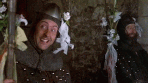 Monty Python And The Holy Grail Eric Idle GIF. This 498 x 280 animated GIF is part of our monty python holy grail collection. Related themes include monty…