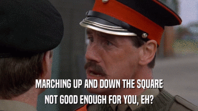 Monty Python Marching Up And Down GIF