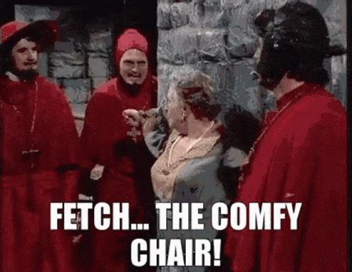 Monty Python The Comfy Chair GIF