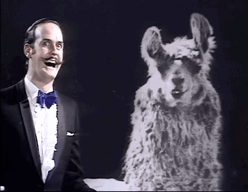 Monty Python'S Flying Circus Llamas John Cleese Eric Idle Terry Jones Graham Chapman GIF