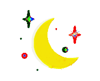 Moon Bulan Sticker