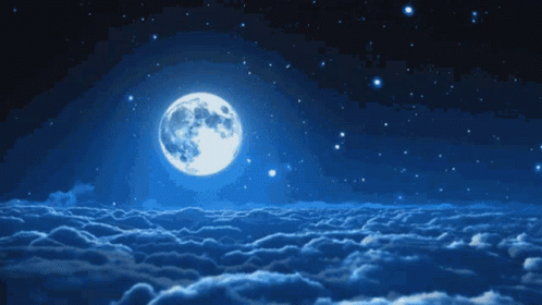 Moon Clouds GIF