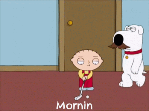 Mornin Family GIF. This 498 x 373 animated GIF is part of our stewie hi collection. Created by MalakhaiBlack1. View the original animation, share it, or…