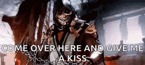 Mortal Kombat Scorpion GIF. This 498 x 225 animated GIF is part of our scorpion get over here collection. Created by d1sleepingbag. View the original…