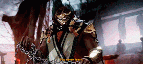 Mortal Kombat Scorpion GIF. This 498 x 224 animated GIF is part of our scorpion get over here collection. Created by masoncarr2244. View the original…
