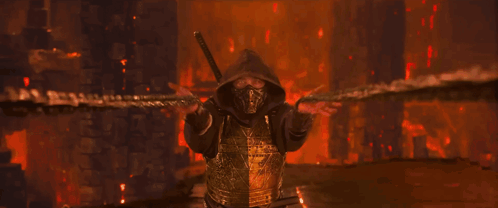 Mortal Kombat Scorpion Mortal Kombat GIF. This 498 x 208 animated GIF is part of our scorpion get over here collection. Related themes include get over…