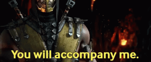 Mortal Kombat You All Accompany Me GIF. This 498 x 206 animated GIF is part of our scorpion get over here collection. Related themes include mortal kombat…