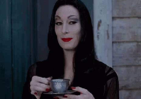 Morticia Tea GIF