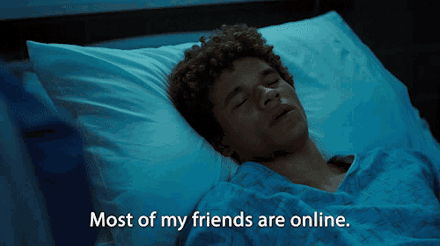 Most Of My Friends Are Online Everett Lang GIF