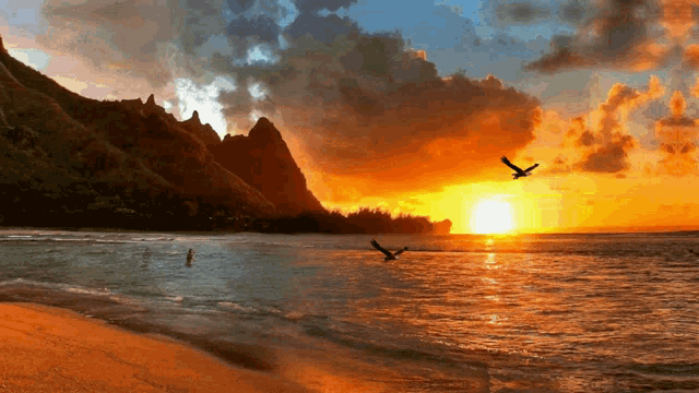 Mountain Ocean GIF