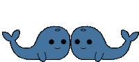 Moustache Mate Whale Sticker