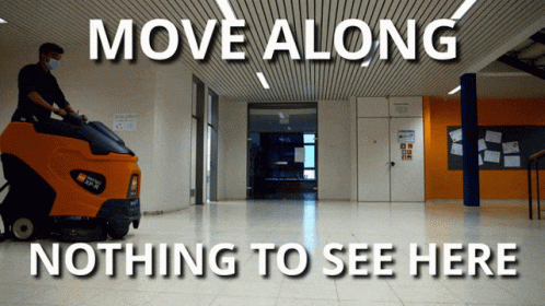 Move Along Nothing To See Here GIF