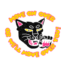 Move Over Black Panther Sticker