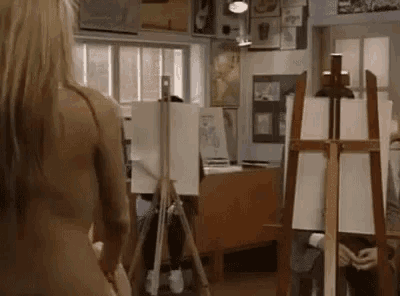 Mr Bean Painting GIF