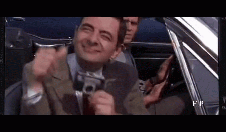 Mr Bean Smile GIF. This 450 x 262 animated GIF is part of our mr bean finger collection. Related themes include mr bean, smile, thumbs up. View the original…