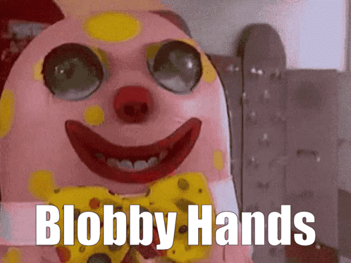 Mr Blobby Blobby Hands GIF. This 498 x 374 animated GIF is part of our mr blobby collection. Created by YeetMaster47. View the original animation, share it…