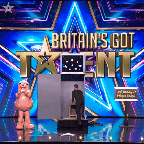 Mr Blobby'S Magic Show Simon Cowell GIF. This 498 x 498 animated GIF is part of our mr blobby collection. Related themes include clapping. Created by BGT…