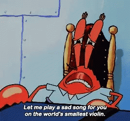 Mr Krabs Smallest Violin GIF