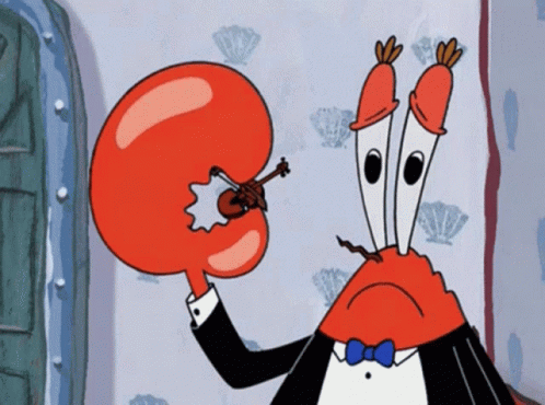 Mr Krabs So Sad GIF