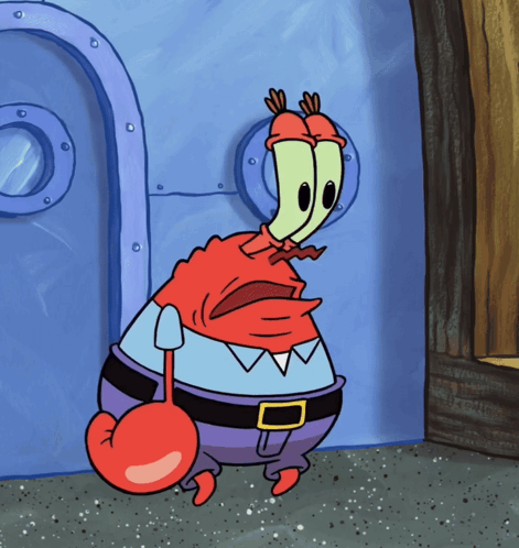 Mr Krabs Spongebob GIF. This 471 x 498 animated GIF is part of our sigh collection. Related themes include funny, mr krabs, spongebob. Created by…