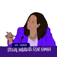 Ms Harris Special Interests Fear Kamala Sticker
