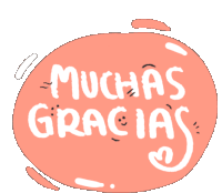 Muchas Gracias Gracias Sticker