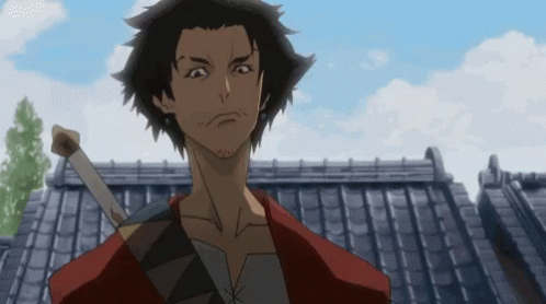 Mugen Smiling GIF. This 498 x 278 animated GIF is part of our mugen samurai champloo collection. Related themes include awkward smile. View the original…