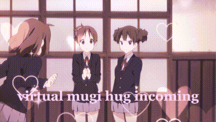 Mugi Mugi Hug GIF. This 426 x 240 animated GIF is part of our kon mugi collection. Related themes include anime, discord, kon. Created by mister_kittie…