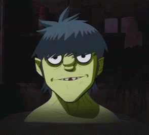 Murdoc Bath GIF