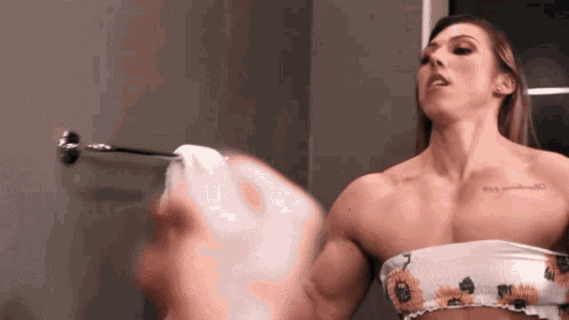 Muscle Girl GIF