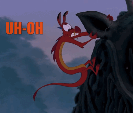 Mushu Uh Oh GIF