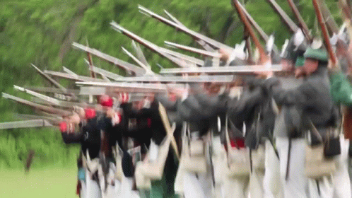 Musket Firing Musket GIF. This 498 x 280 animated GIF is part of our firing squad collection. Created by SOLAN29. View the original animation, share it, or…