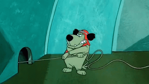 Muttley Pulling On A String GIF