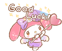 My Melody Good Luck Sticker