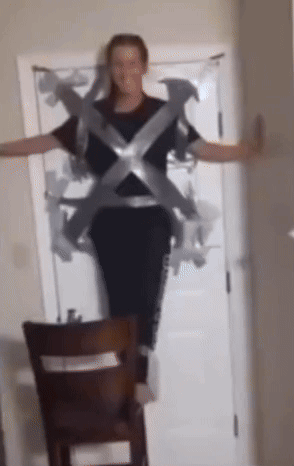 My Neck To Die For Stupid Duct Tape Lady GIF