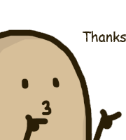 Mypotato Thanks Sticker