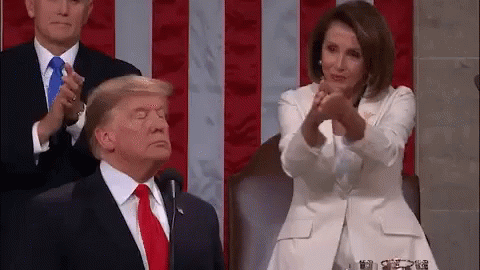 Nancy Pelosi Clap Back GIF