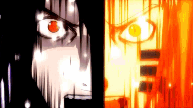 Naruto Sasuke Half Face Naruto GIF