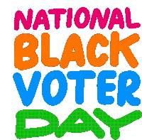 National Black Voter Day Vote Black Sticker