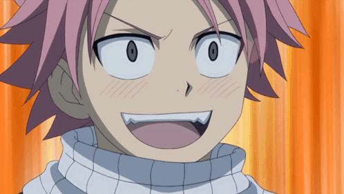 Natsu Blushing GIF. This 498 x 281 animated GIF is part of our happy anime guy collection. Related themes include blushing, cute, happy. Created by…
