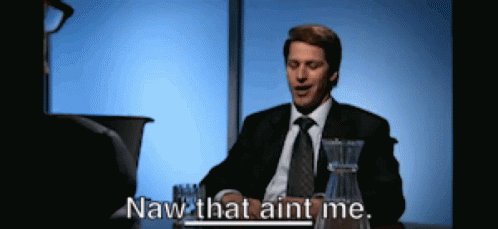 Naw That Aint Me Not Me GIF. This 498 x 229 animated GIF is part of our thats a no for me dawg collection. Related themes include denial. Created by…