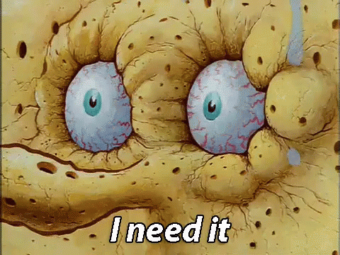 Need It GIF. This 480 x 360 animated GIF is part of our spongebob i need it collection. Related themes include anxious, sweating. View the original…