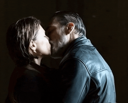 Neggie Maggie Negan Kiss GIF