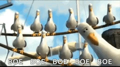 Nemo Seagull GIF. This 480 x 268 animated GIF is part of our mine mine mine collection. Created by Weezyouttahere. View the original animation, share it, or…